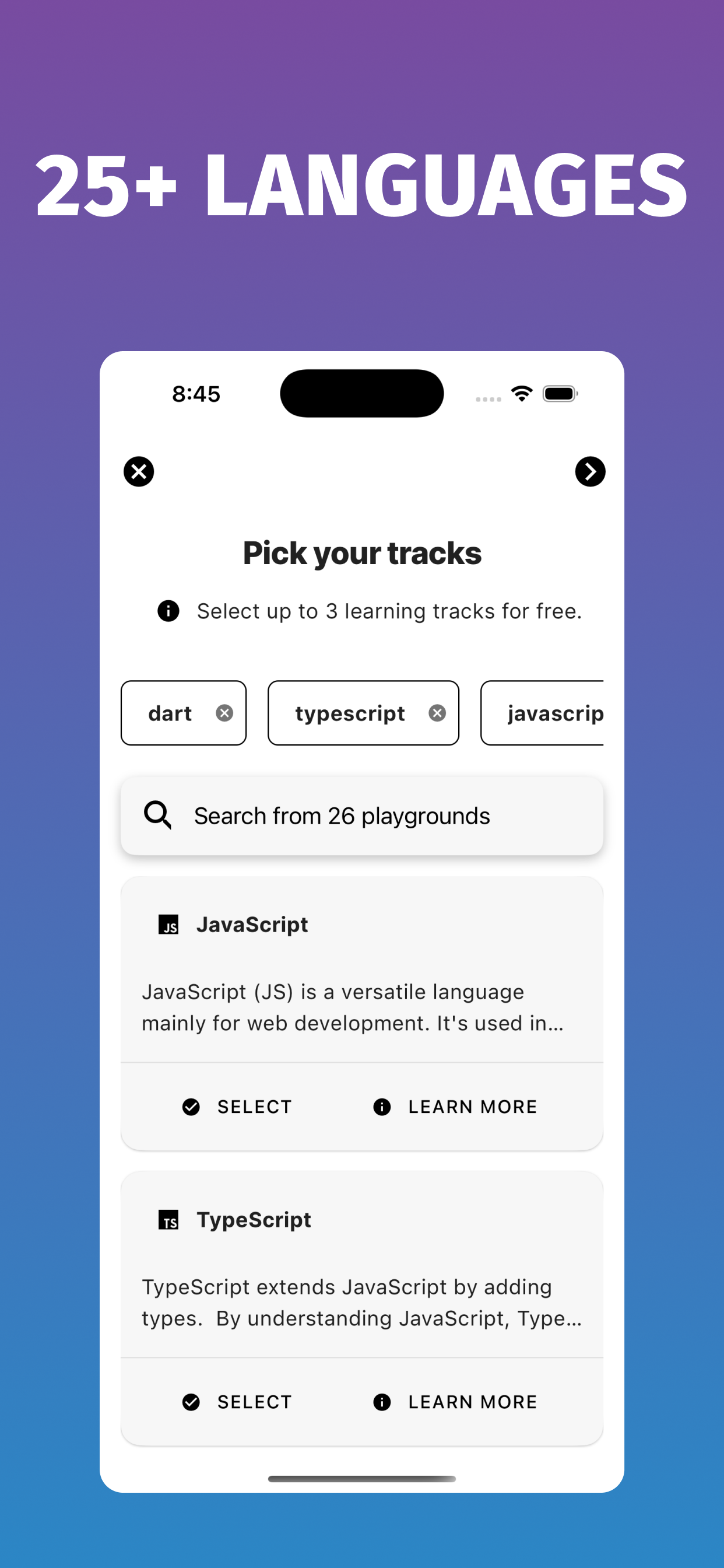 Yolmo language selection screen