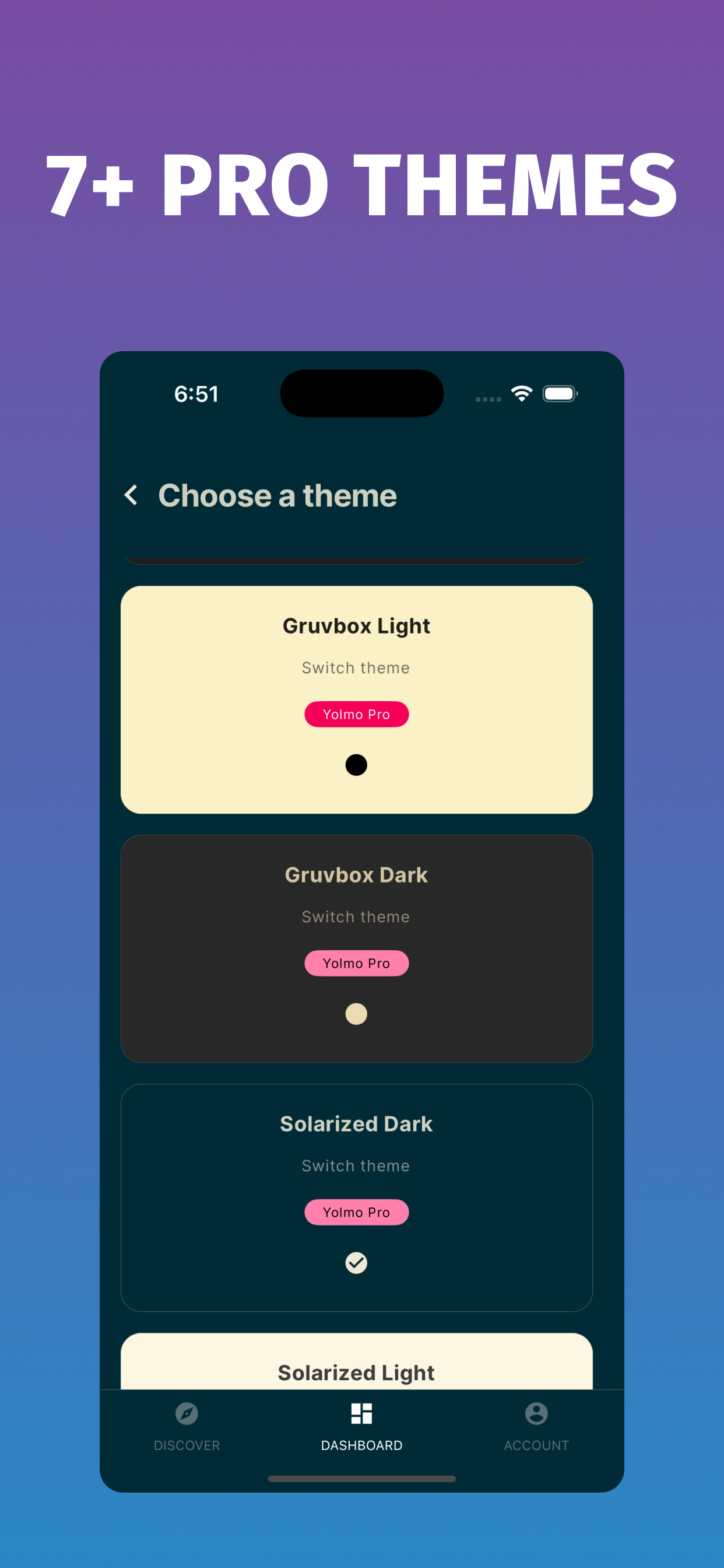 Yolmo premium themes screen